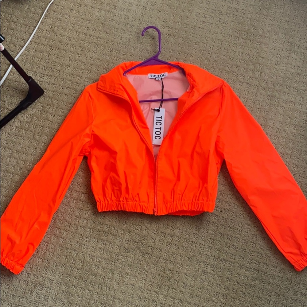 🧡 IHeartRaves Neon Orange Jacket